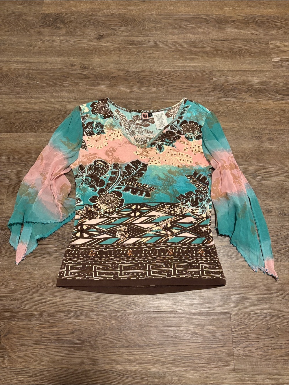 women’s vintage beaded top